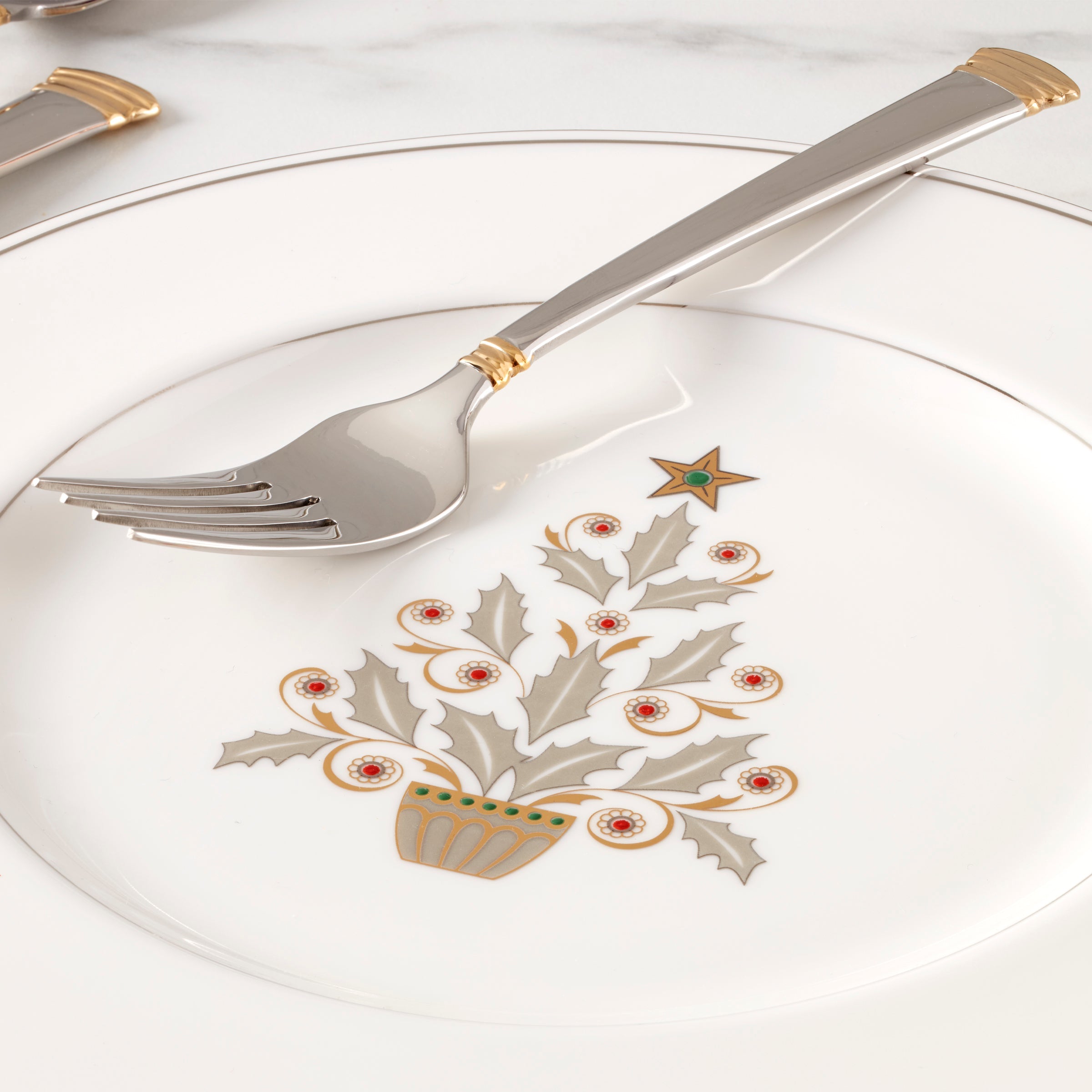 Federal Platinum Tree Accent Plates - Set of 4